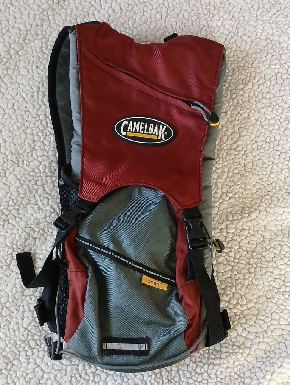 Camelbak Hydration Backpack in Red and Gray